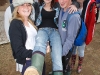 Amy Roulston, Stephen Hayes, Jake Thornton and Tori Berber hold up Leanne McNamara from Ballybrittas with her college friends down from Dublin