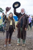 Most appropriately dressed lady Vanessa Shortall from Tullamore, Co Offaly and most appropriately dressed man Peter Larkin from Kinvara, Galway at the 2025, Screggan, Tullamore, Wednesday, 17th September 2025.
Photo: Alf Harvey.