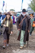 Most appropriately dressed lady Vanessa Shortall from Tullamore, Co Offaly and most appropriately dressed man Peter Larkin from Kinvara, Galway at the 2025, Screggan, Tullamore, Wednesday, 17th September 2025.
Photo: Alf Harvey.
