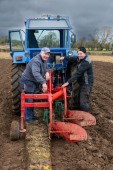 Seamus Coogan from Castlecomer ploughing with assistance form coach MIchael Bergin at the Laois Ploughing match on the lands of the Duggan family in Durrow.
Photo: Alf Harvey.