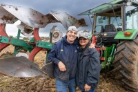 Keir Lilley (ploughing in the senior reversible) and Nocha Lilley at the Laois Ploughing match on the lands of the Duggan family in Durrow.
Photo: Alf Harvey.
