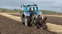 Jim Ryan ploughging at the Laois Ploughing match on the lands of the Duggan family in Durrow.
Photo: Alf Harvey.