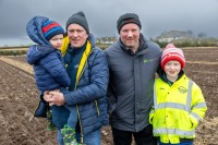 Francis and Liam Brennan and Leonard and Harry Hovenden at the Laois Ploughing match on the lands of the Duggan family in Durrow.
Photo: Alf Harvey.