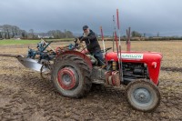 Sean Murphy ploughing at the Laois Ploughing match on the lands of the Duggan family in Durrow.
Photo: Alf Harvey.