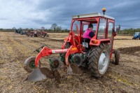 Edel Curtin from Kilmihil, Co. Clare ploughing for her native North Tipperary with her 1977 MF 240 in the Farmerette class at the South Laois Ploughing match on the lands of the Duggan family in Durrow.
Photo: Alf Harvey.