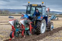 Karl Davis from Ballylinan ploughing in the Senior Reversible at the South Laois Ploughing match on the lands of the Duggan family in Durrow.
Photo: Alf Harvey.