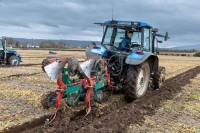 James Duggan from the host farm ploughing in the Under 28 and coached by Seamus Duggan at the South Laois Ploughing match on the lands of the Duggan family in Durrow.
Photo: Alf Harvey.