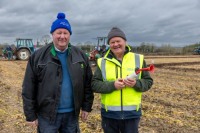Clifford Roe and Henry Whiteford at the South Laois Ploughing match on the lands of the Duggan family in Durrow.
Photo: Alf Harvey.